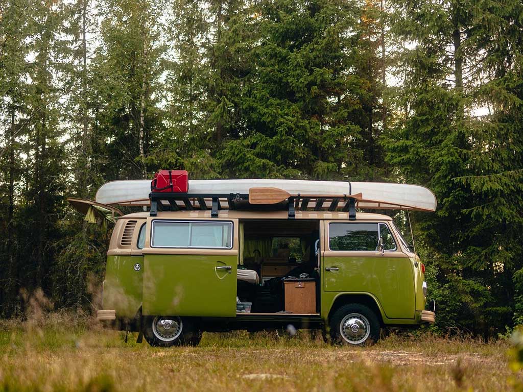 Galerie de toit à pieds hauts pour Volkswagen Transporter, T
