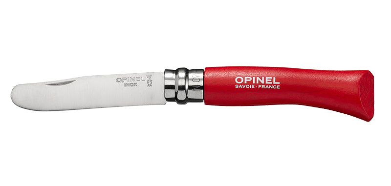 Mon Premier Opinel N°07 bout rond, lot de 6 - Rouge