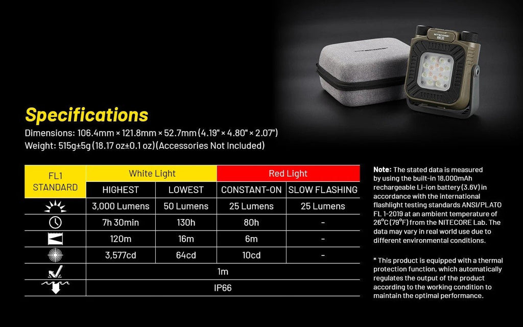 NWL30 Lampe 3 - en - 1 3000 lm - Répulsif Anti - Moustiques & Power Bank - OUTPOST SHOP