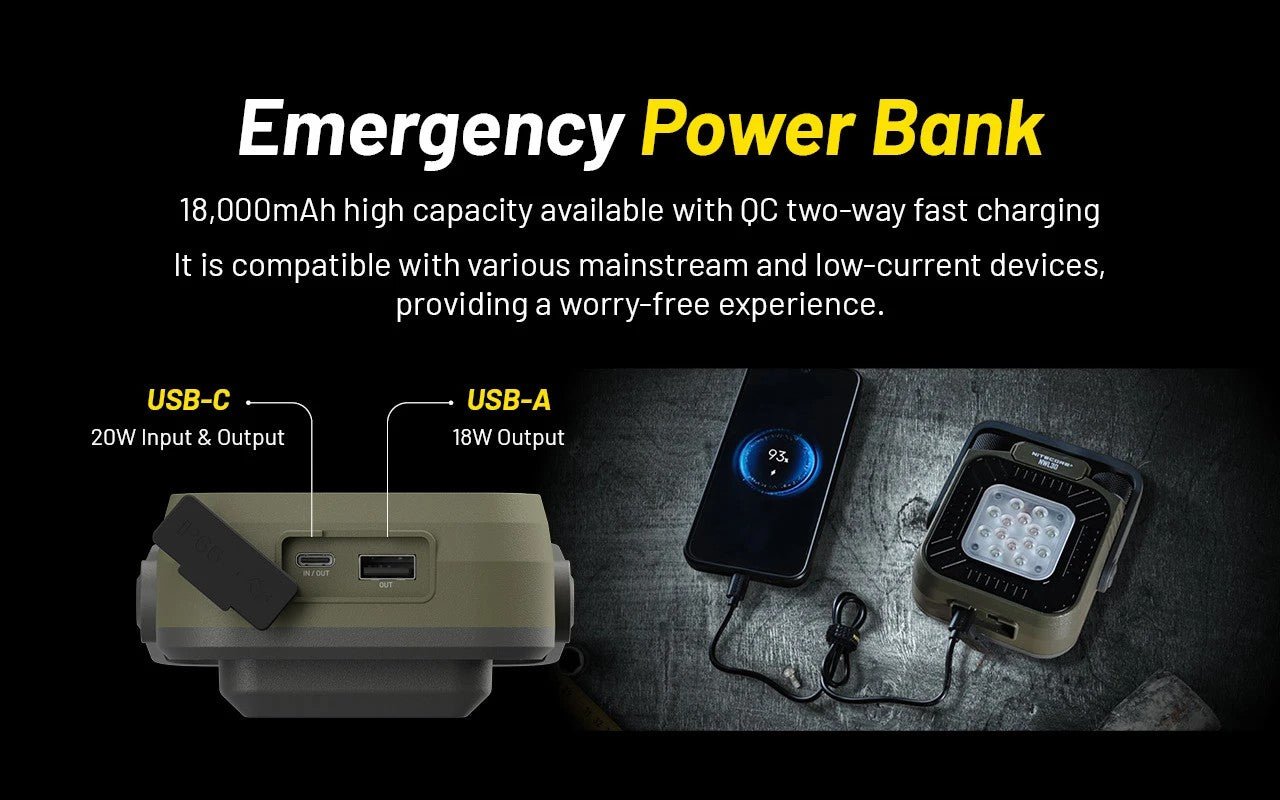 NWL30 Lampe 3 - en - 1 3000 lm - Répulsif Anti - Moustiques & Power Bank - OUTPOST SHOP