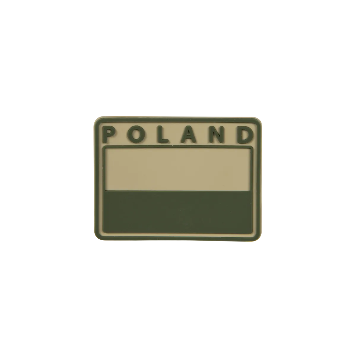Patch drapeau polonais discret Poland - Khaki