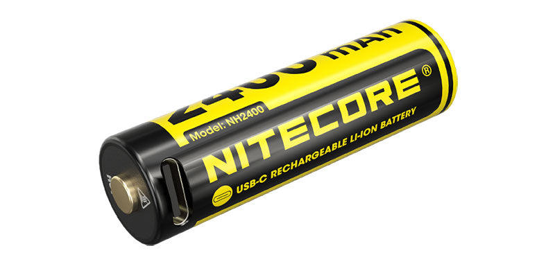 Piles AA rechargeables USB-C Nitecore NH2400 lot de 4