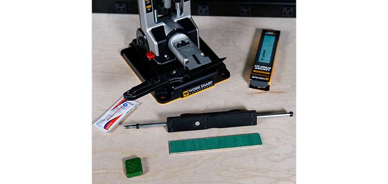 Plaque cuir Work Sharp, lubrifiant et composé - pour Precision Adjust Pro
