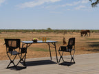 Table de camping Pro en acier inoxydable, Kit table de prépa