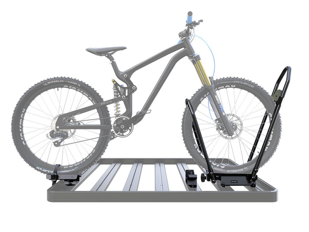 Support de vélo pour galerie de toit, Pro, roues en place