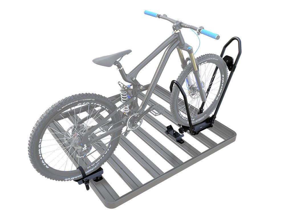 Support de vélo pour galerie de toit, Pro, roues en place