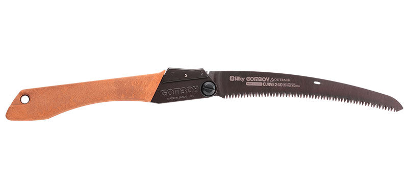 Scie pliante Silky Gomboy Curve lame courbée 240 mm - Gomboy Curve pliante - Lame 240mm - Outback Edition - Poignée Bois
