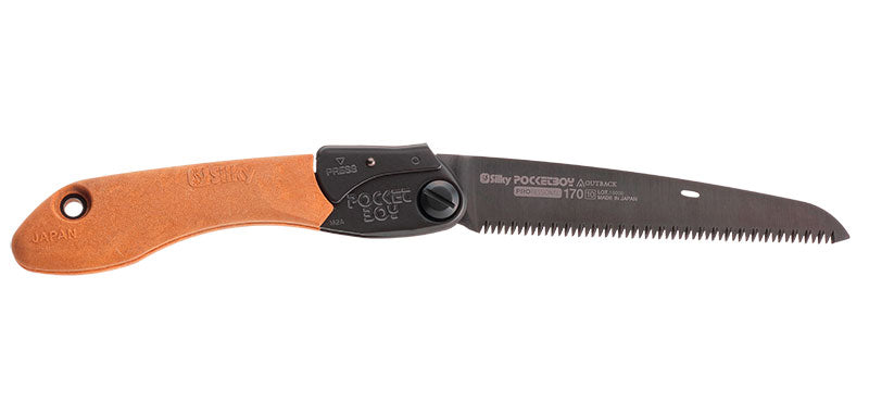 Scie pliante Silky Pocketboy 130 ou 170 mm - Lame 170mm - Outback Edition - Poignée Bois