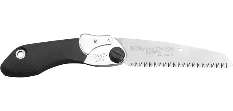 Scie pliante Silky Pocketboy 130 ou 170 mm - Lame droite 130mm 10 dents/3cm - Poignée noire
