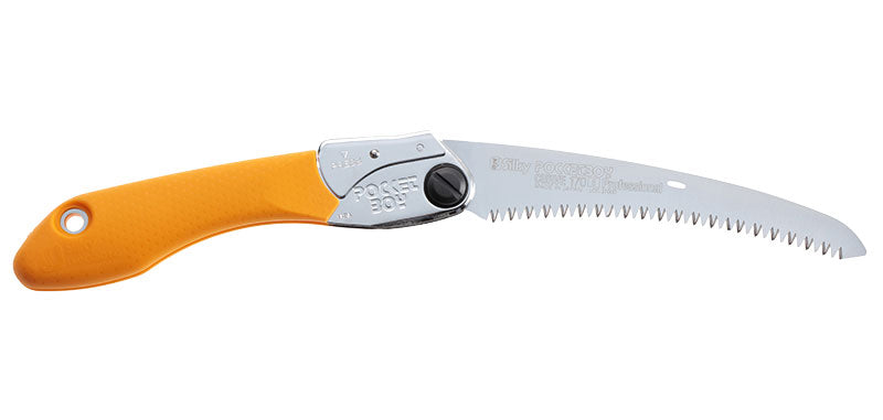 Scie pliante Silky Pocketboy 130 ou 170 mm - Scie Lame courbée 170mm 8 dents/3cm - Poignée jaune