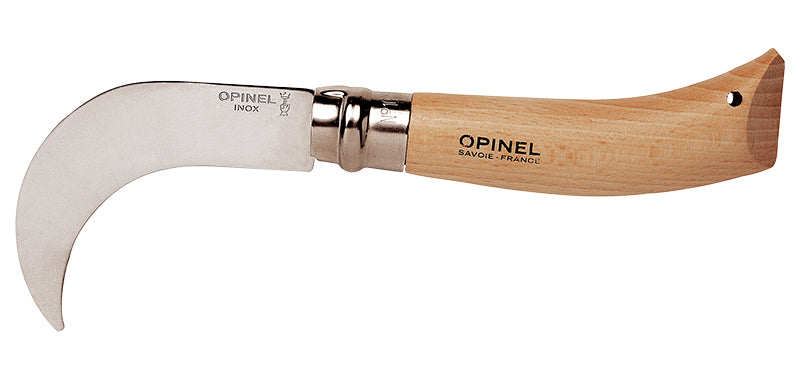 Serpette Opinel inox N°08 ou N°10, manche hêtre - N°10 (LC10)
