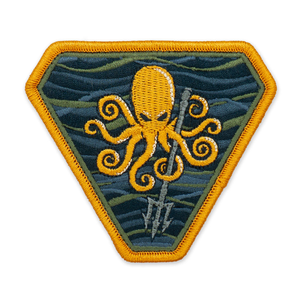 Patch Kraken Trident – Brodé Multicolore – vue principale