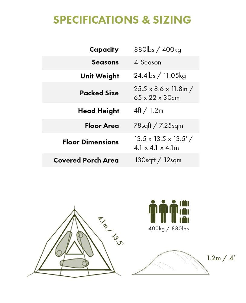 Stingray 3 - Person Tree Tent (3.0) - OUTPOST SHOP