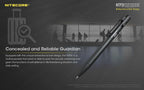 Stylo tactique Nitecore NTP31 à pointe titane brise-vitre