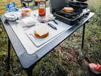 Table de camping Pro en acier inoxydable, camping