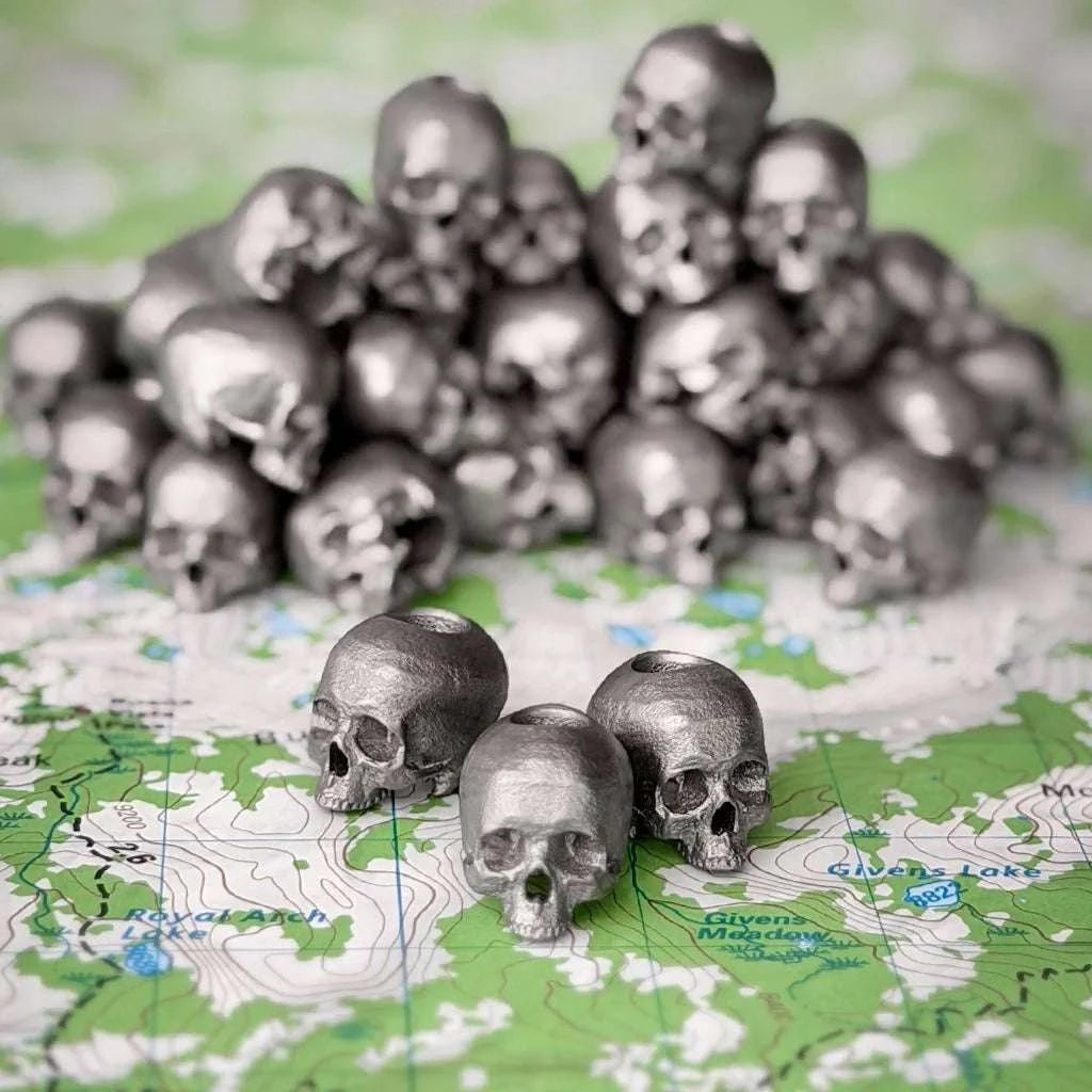 Anatomical Memento Mori Lanyard Bead Titanium Prometheus Design Werx