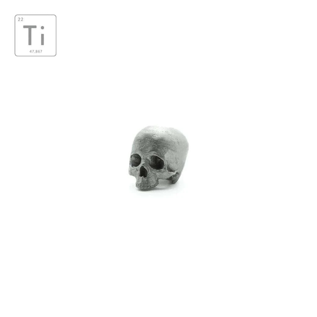 Anatomical Memento Mori Lanyard Bead Titanium Prometheus Design Werx