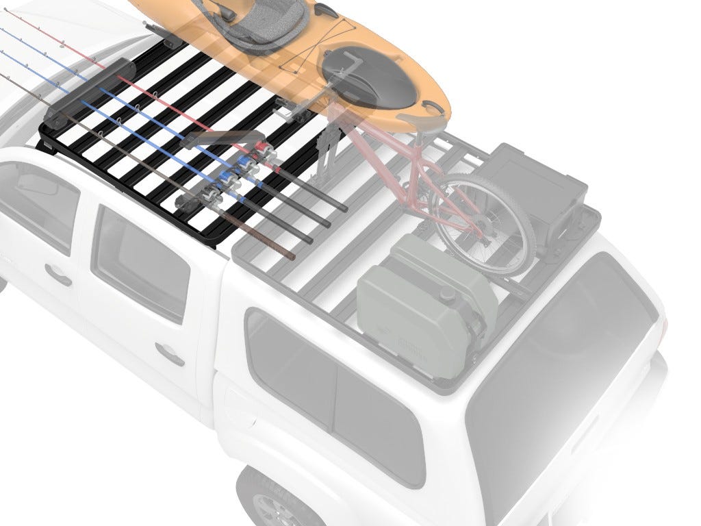 Galerie de toit à pieds hauts pour Toyota Hilux, Double cabi